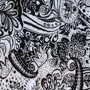 Seperates by New York City Design Co. Tops - Separates black white floral print shirt sleeve Seperates by New York City Design Co. Tops - Separates black white floral print shirt sleeve